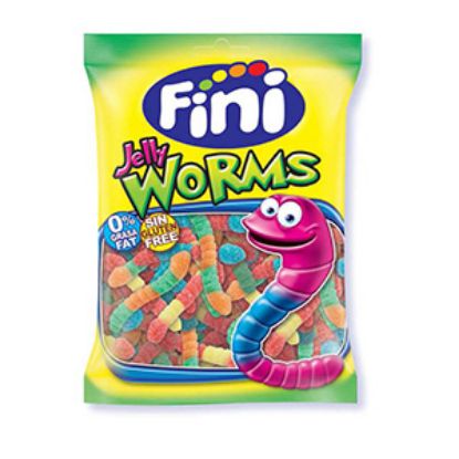 Picture of Bags Fini Fizzy Worms 80g x12